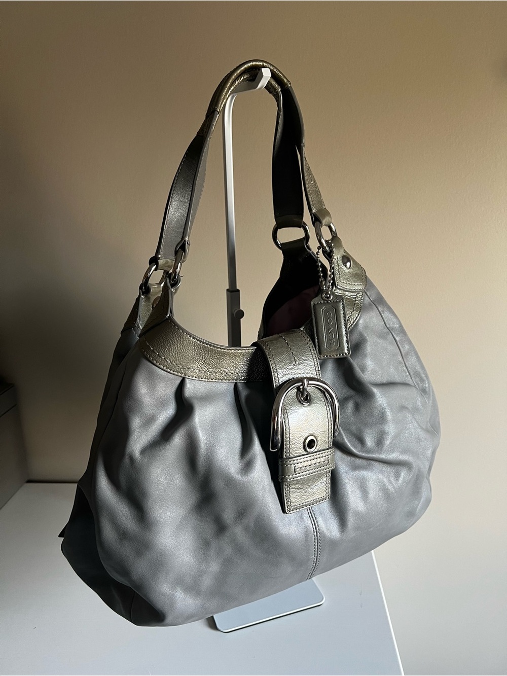 Vintage Y2K Coach SoHo Lynn Hobo Bag with Buckle Detail 2010
